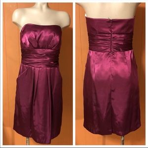 David’s Bridal Plum Cocktail Dress